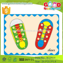 2015 New Arrival Wooden Shoes Toys Wooden Educational Puzzle for Wholesale
